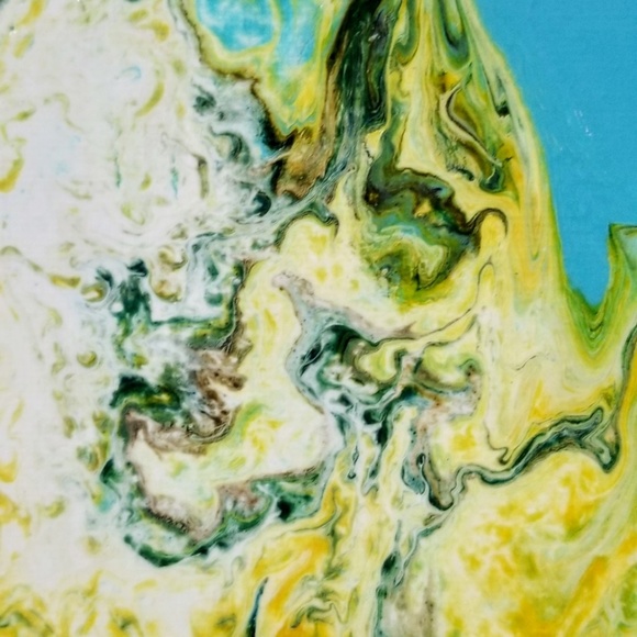 10"x10" Paint Pouring Art - Picture 4 of 6